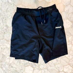 Bench Men's Black Athletic Drawstring Shorts - Size Small